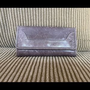 Frye Wallet in Amethyst.